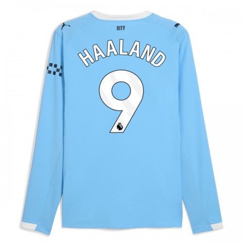 Camisola do Manchester City Haaland 9 Equipamento Principal 2025-26 Manga Comprida Camisola do Manchester City Haaland 9 Equipamento Principal 2025-26 Manga Comprida